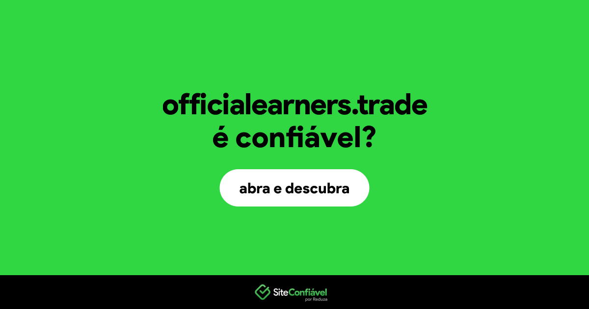 O site officialearners.trade é confiável?