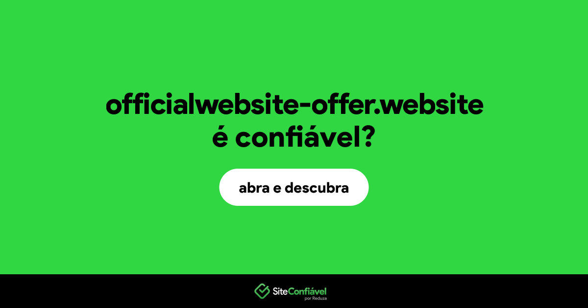 O site officialwebsite-offer.website é confiável?