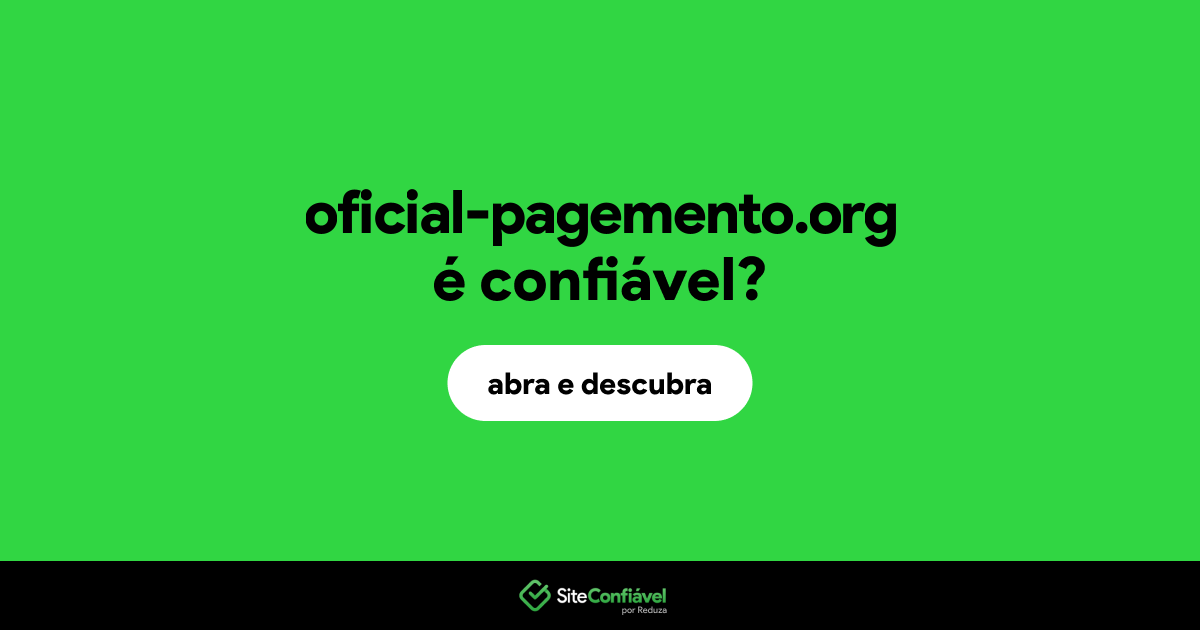 O site oficial-pagemento.org é confiável?