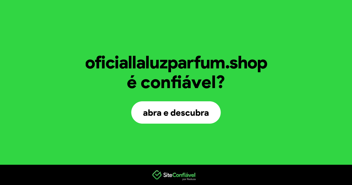 O site oficiallaluzparfum.shop é confiável?