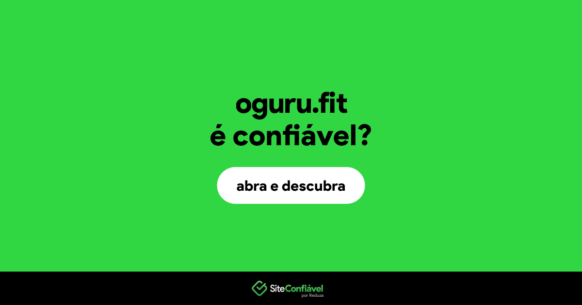 O site oguru.fit é confiável?