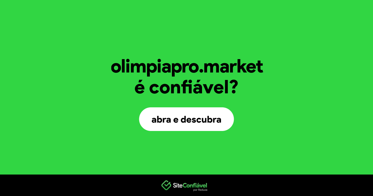O site olimpiapro.market é confiável?