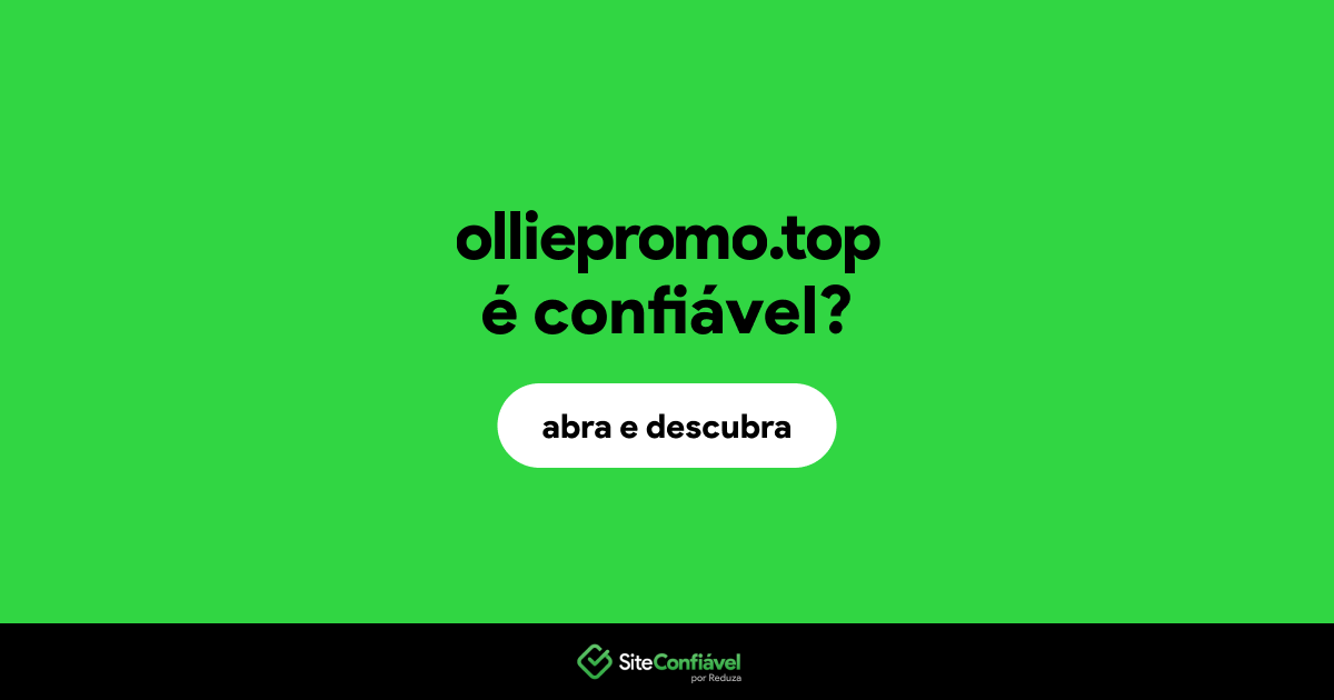 O site olliepromo.top é confiável?