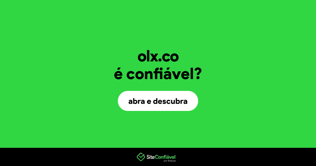 O site olx.co é confiável?