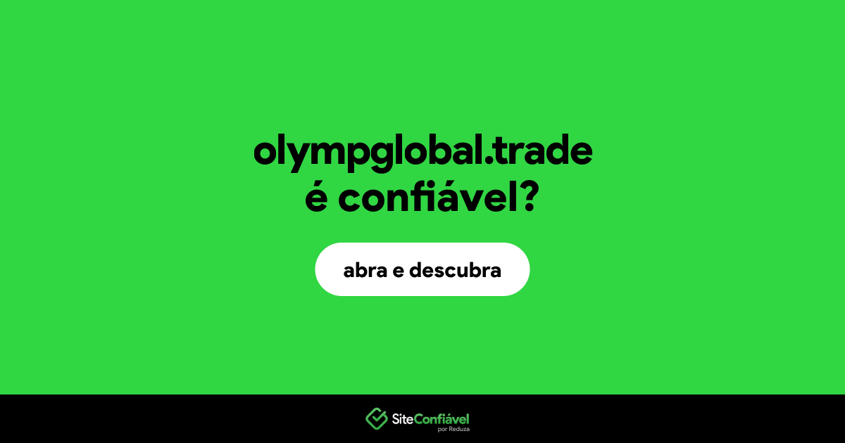 O site olympglobal.trade é confiável?