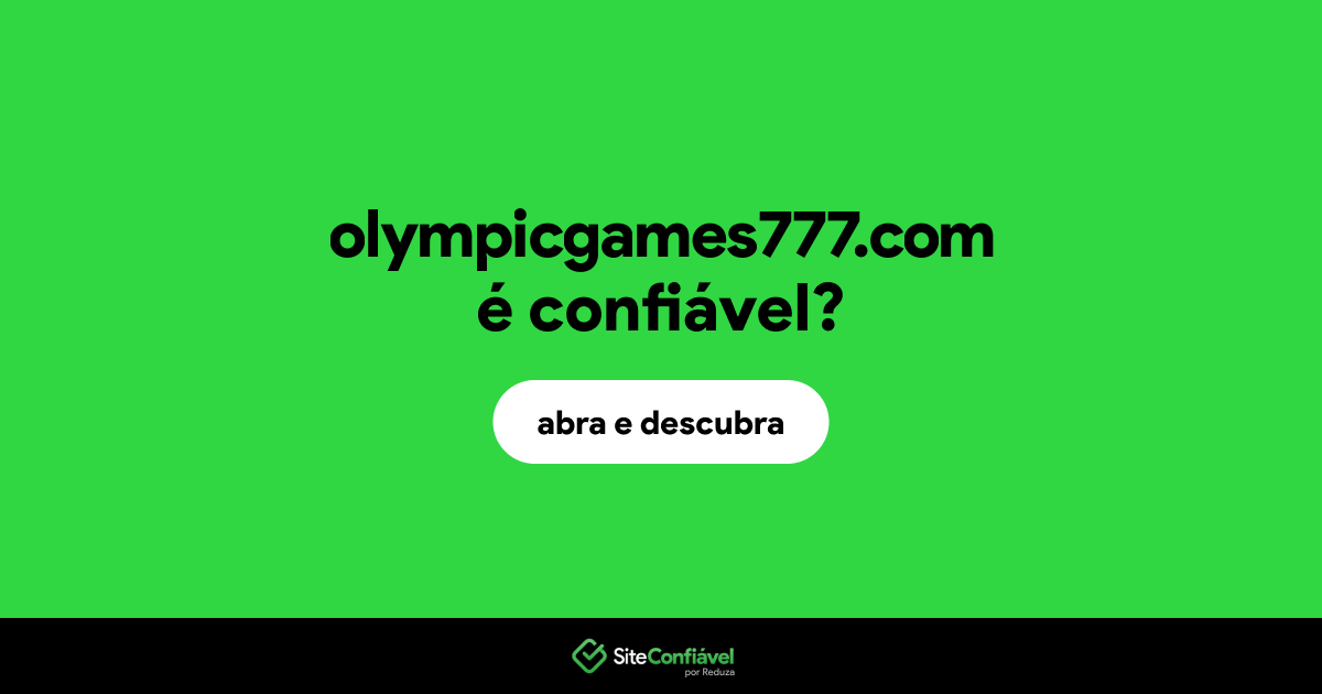 O site olympicgames777.com é confiável?