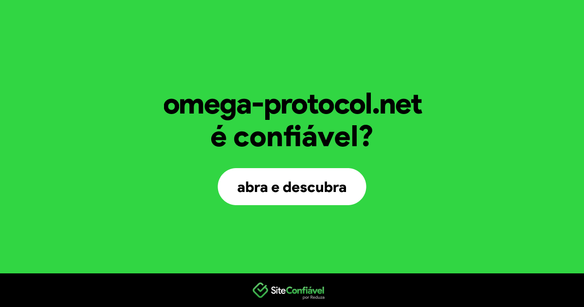O site omega-protocol.net é confiável?
