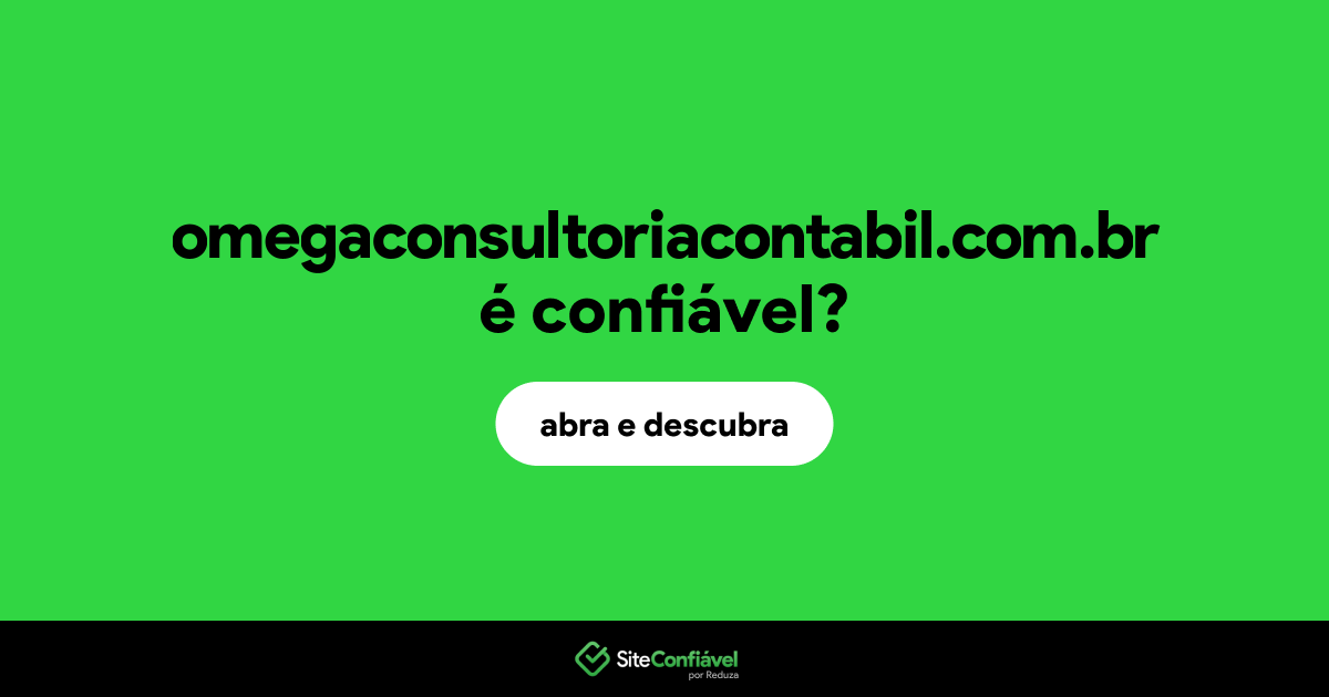 O site omegaconsultoriacontabil.com.br é confiável?