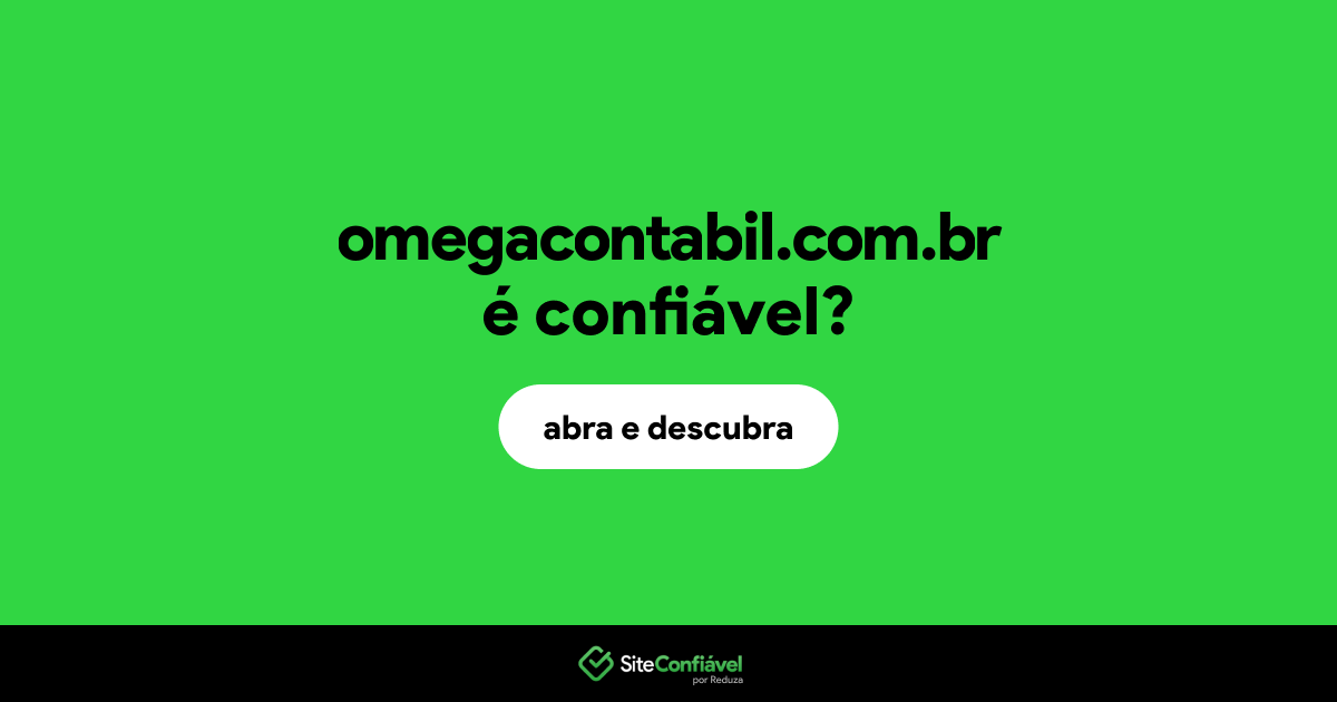 O site omegacontabil.com.br é confiável?