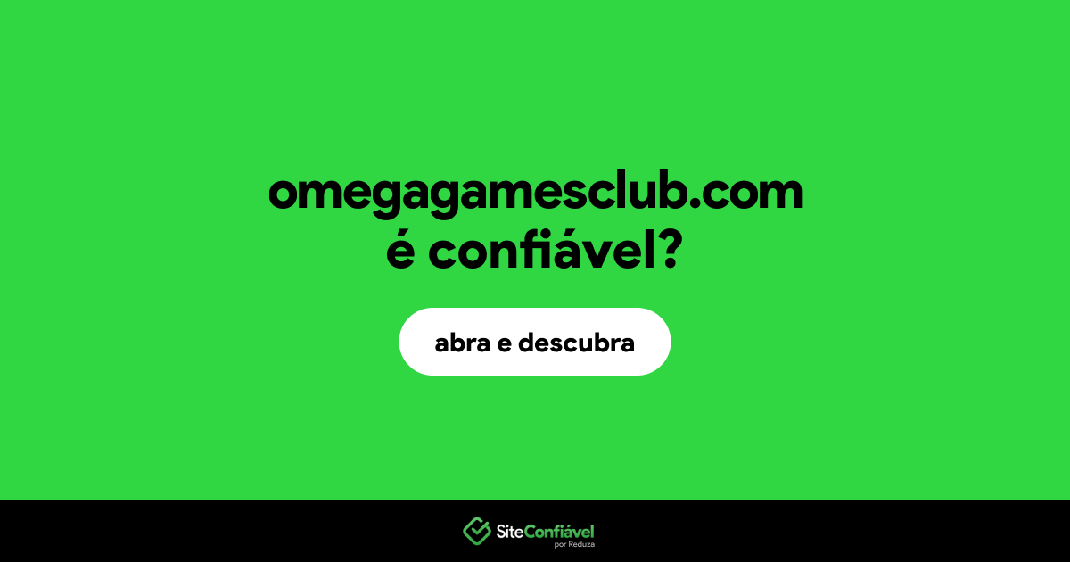 O site omegagamesclub.com é confiável?