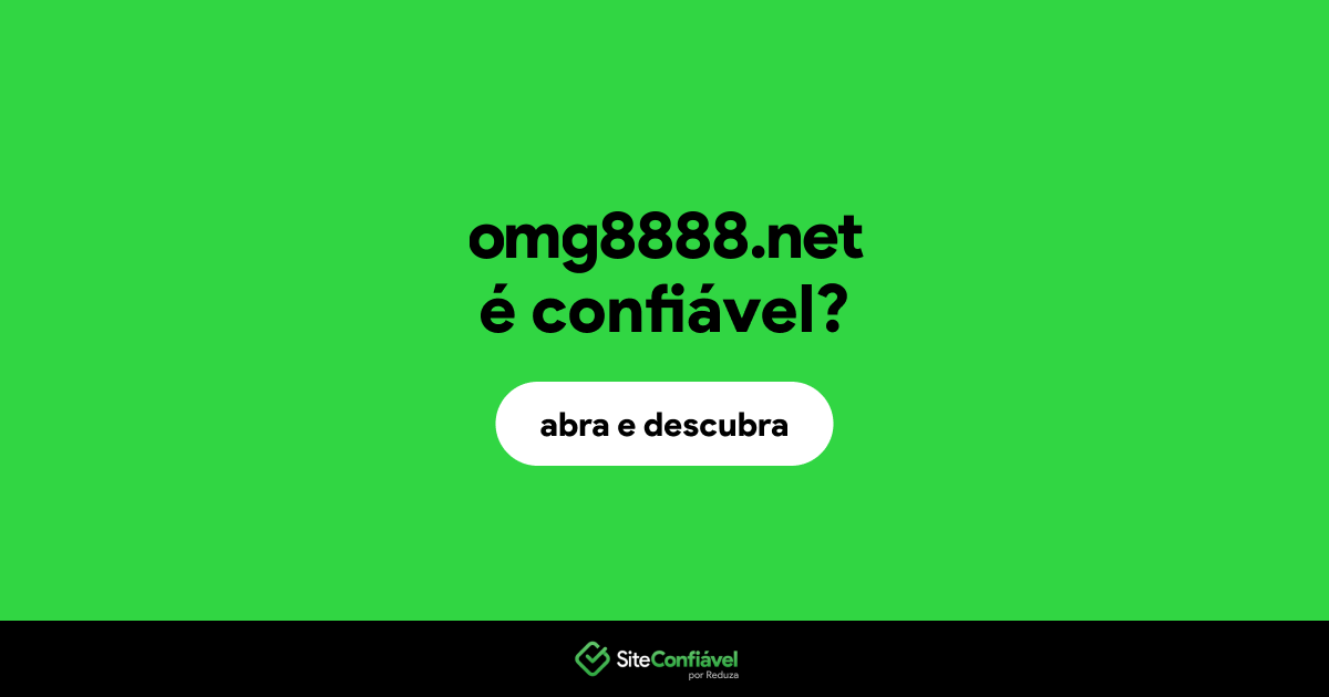 O site omg8888.net é confiável?