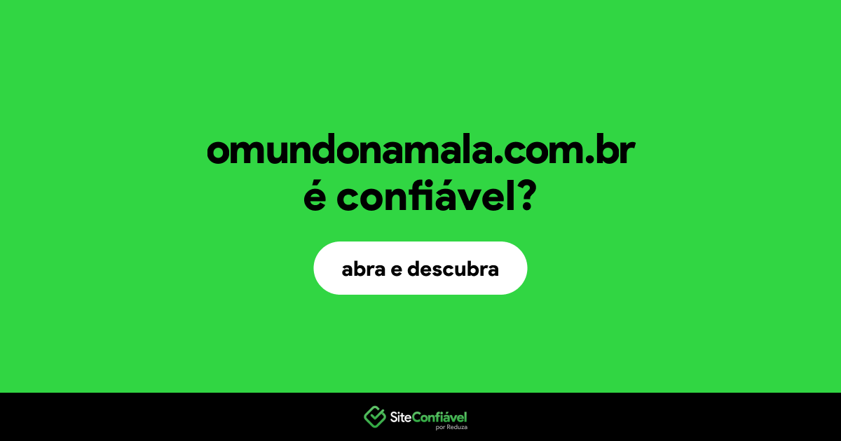 O site omundonamala.com.br é confiável?