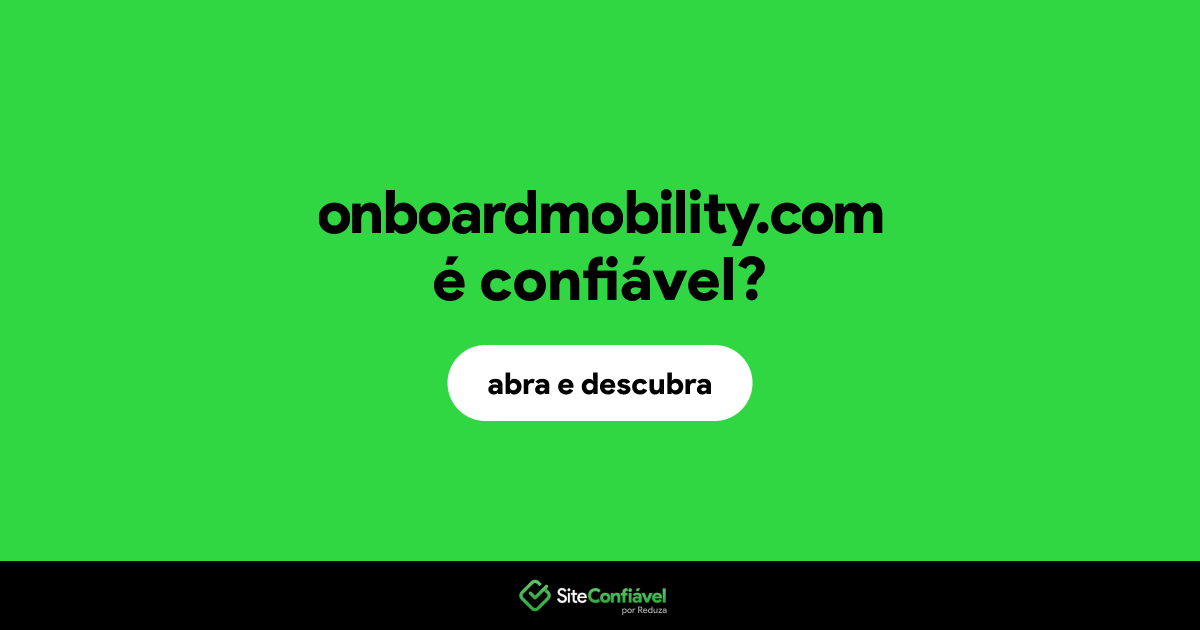 O site onboardmobility.com é confiável?