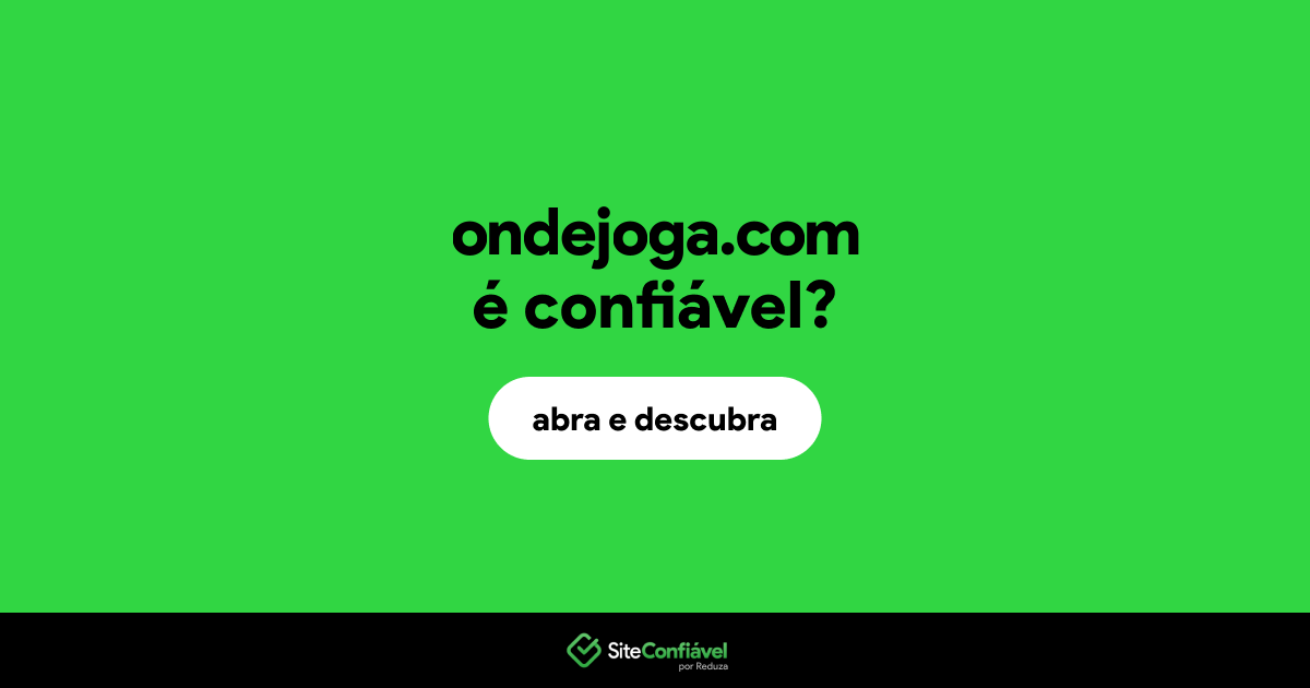 O site ondejoga.com é confiável?