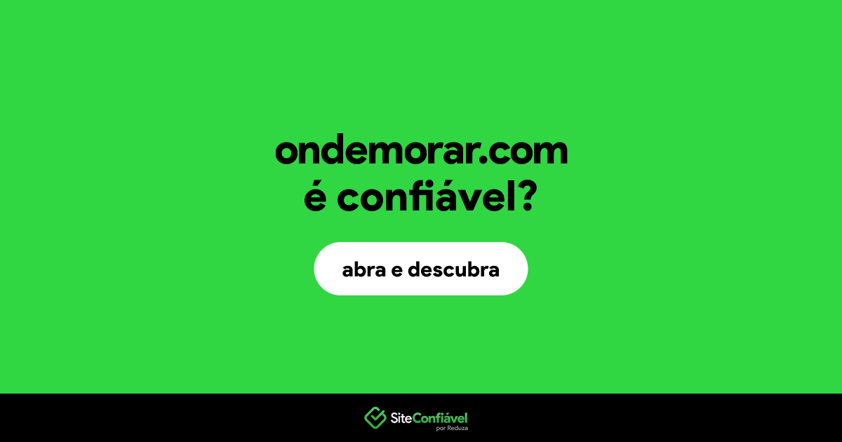 O site ondemorar.com é confiável?