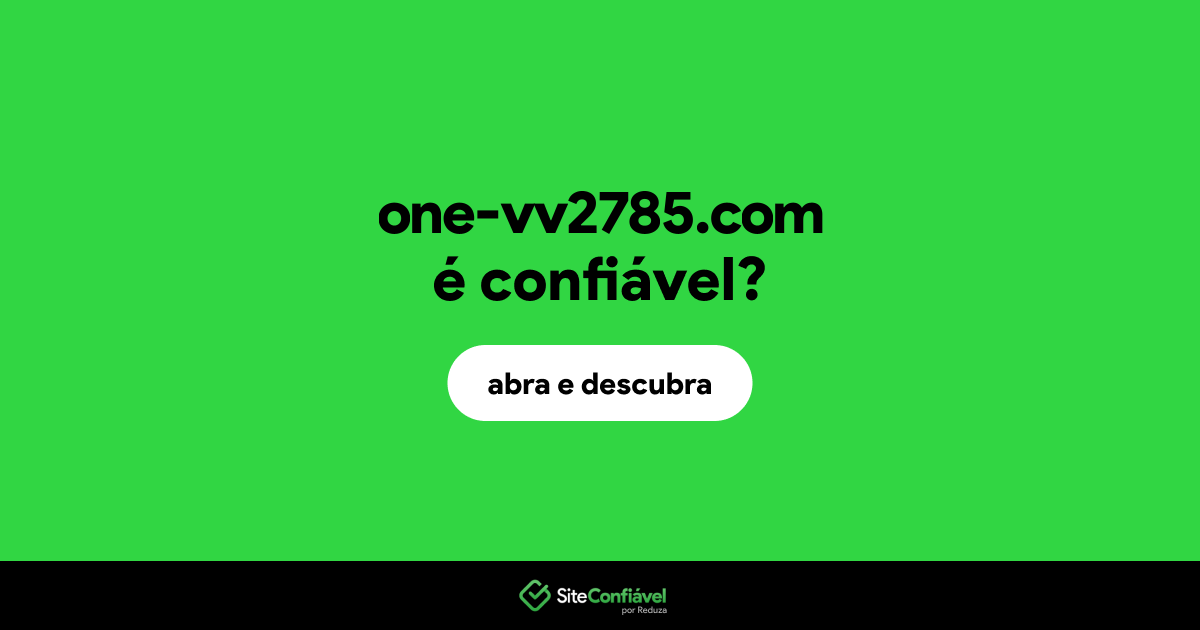 O site one-vv2785.com é confiável?