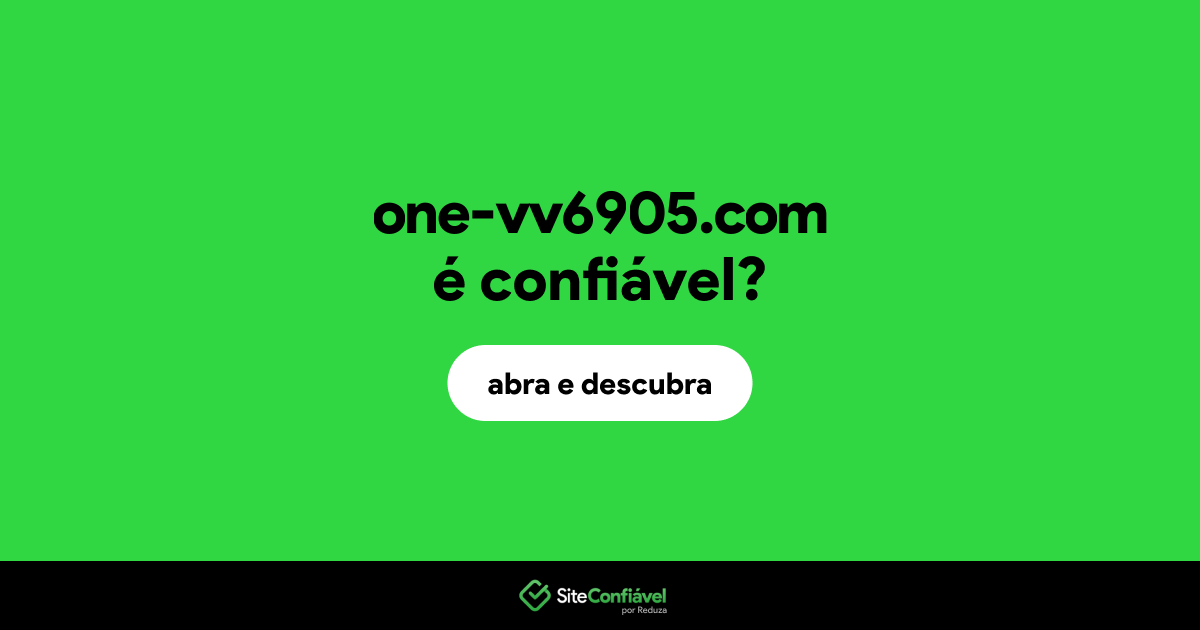 O site one-vv6905.com é confiável?