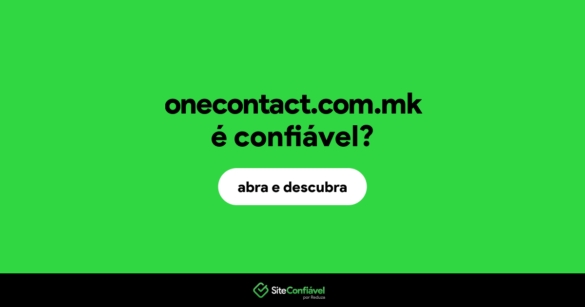 O site onecontact.com.mk é confiável?