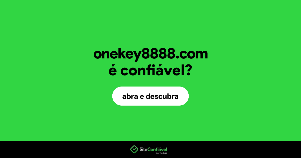 O site onekey8888.com é confiável?