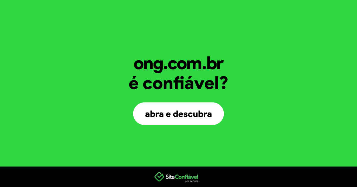 O site ong.com.br é confiável?