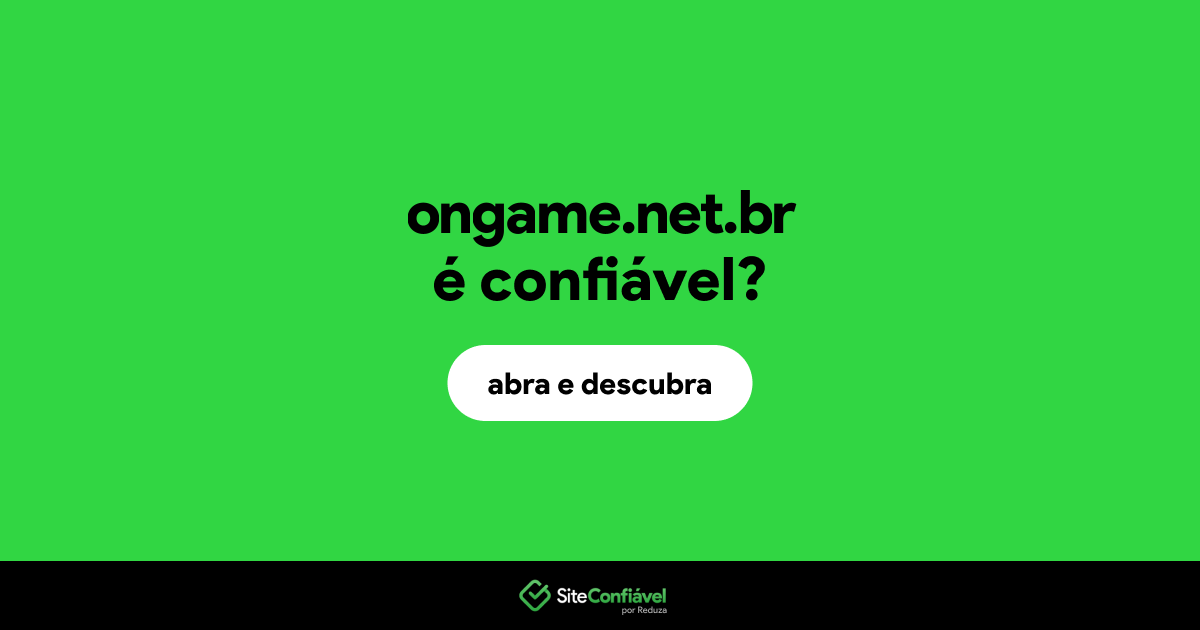 O site ongame.net.br é confiável?