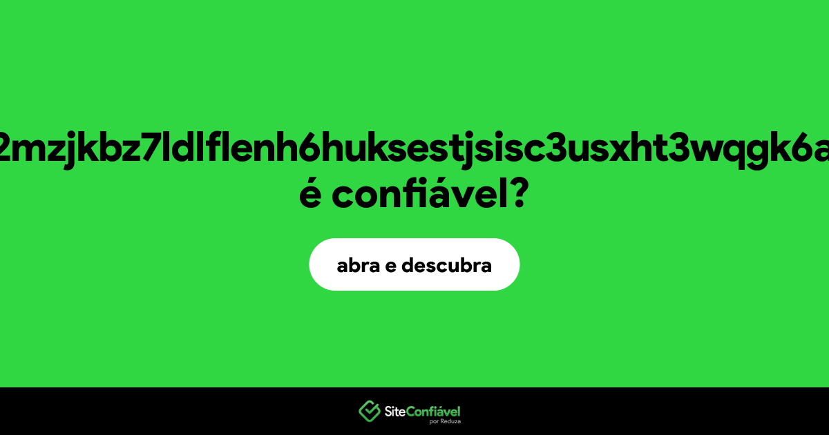 O site oniondxjxs2mzjkbz7ldlflenh6huksestjsisc3usxht3wqgk6a62yd.onion é confiável?