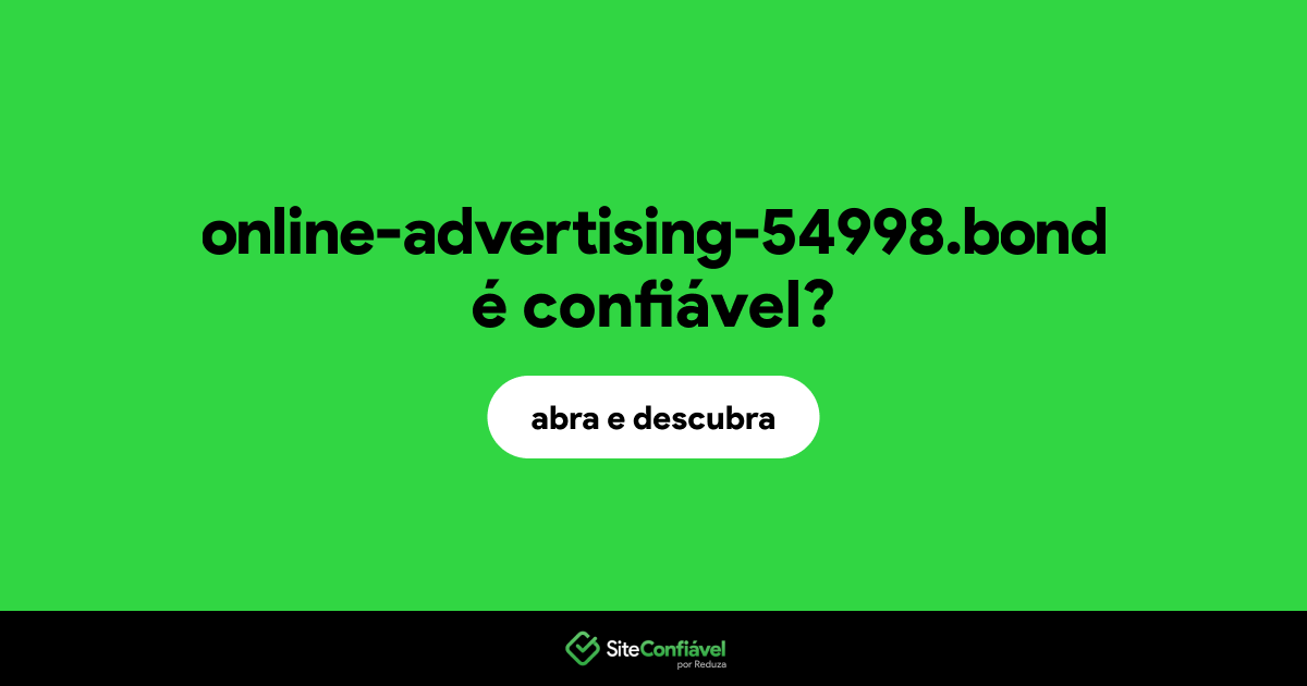 O site online-advertising-54998.bond é confiável?