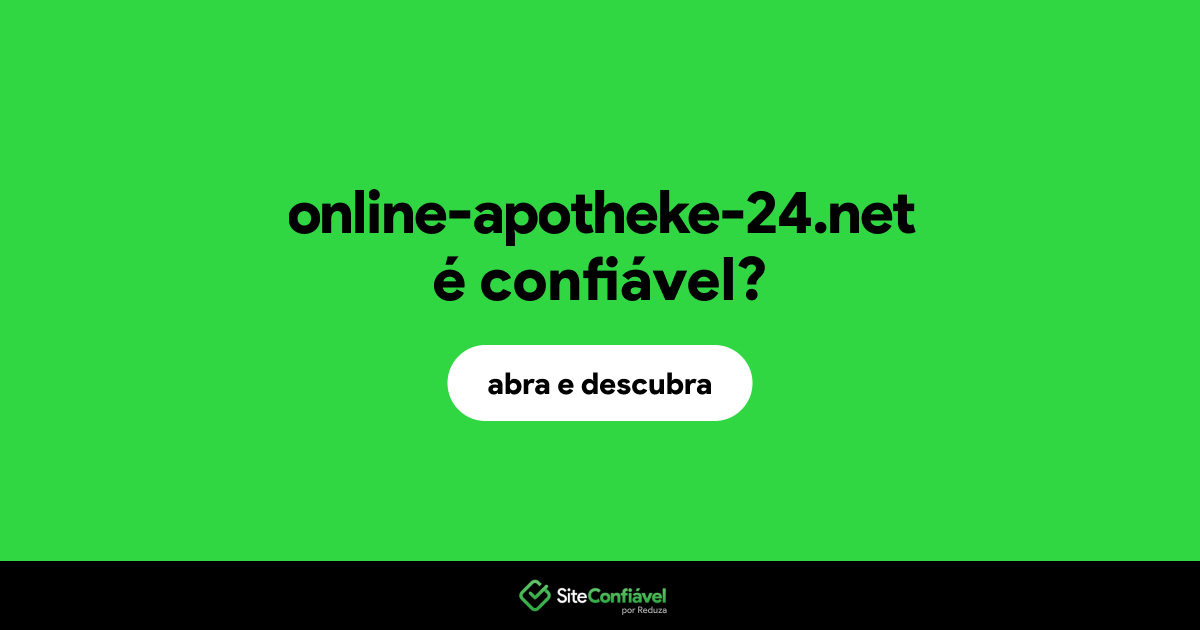 O site online-apotheke-24.net é confiável?