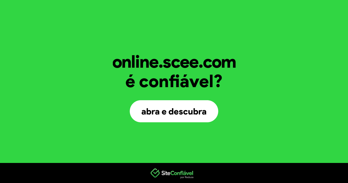 O site online.scee.com é confiável?