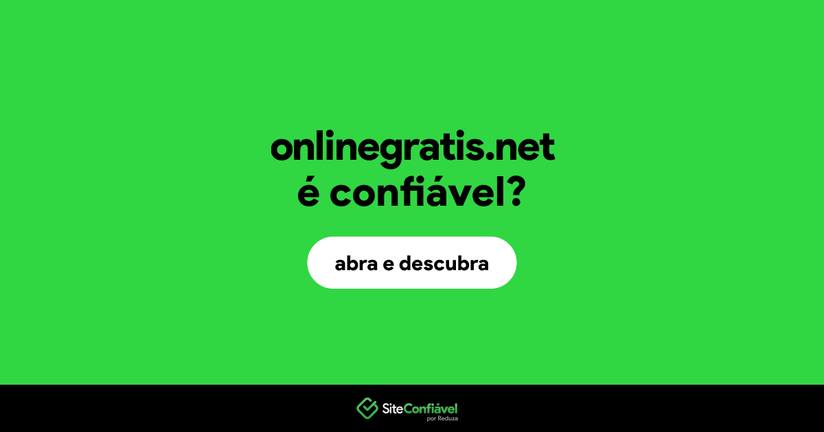 O site onlinegratis.net é confiável?