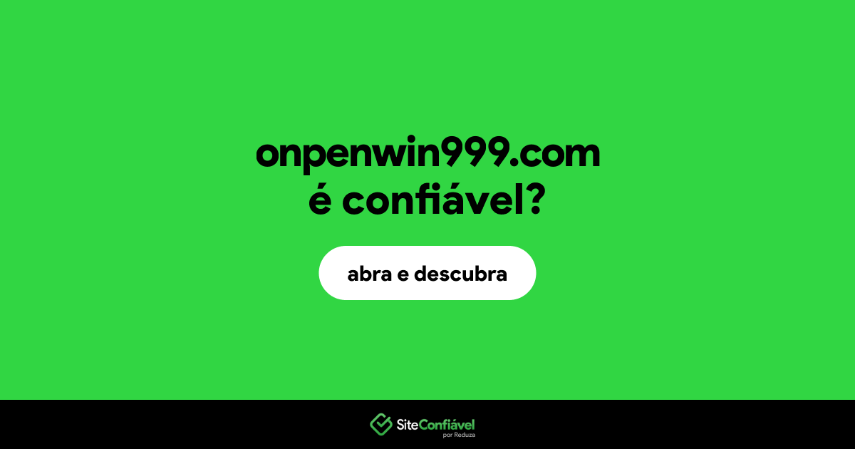 O site onpenwin999.com é confiável?