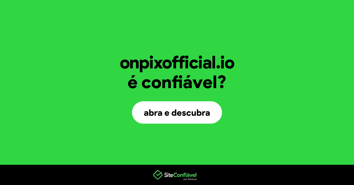 O site onpixofficial.io é confiável?