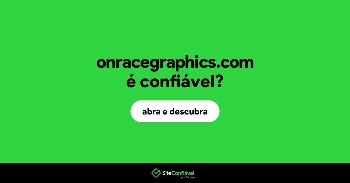 O site onracegraphics.com é confiável?