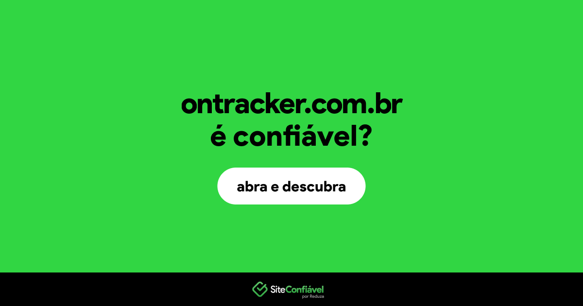 O site ontracker.com.br é confiável?