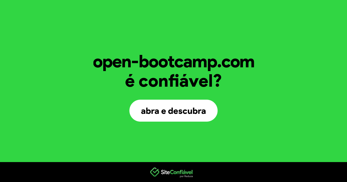 O site open-bootcamp.com é confiável?