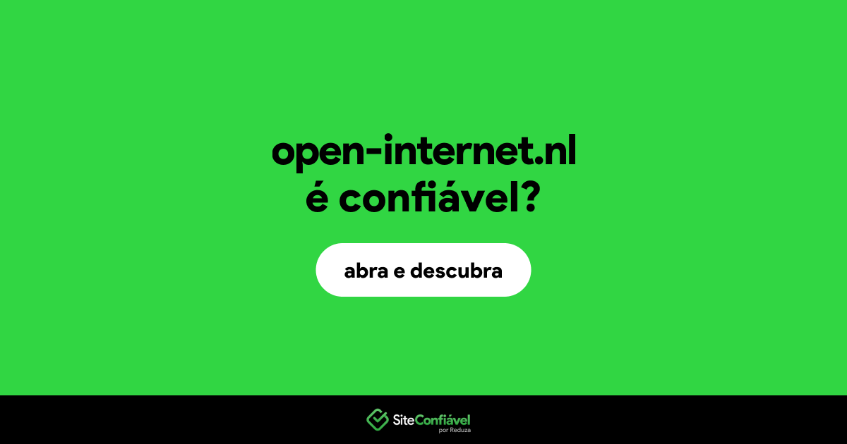 O site open-internet.nl é confiável?