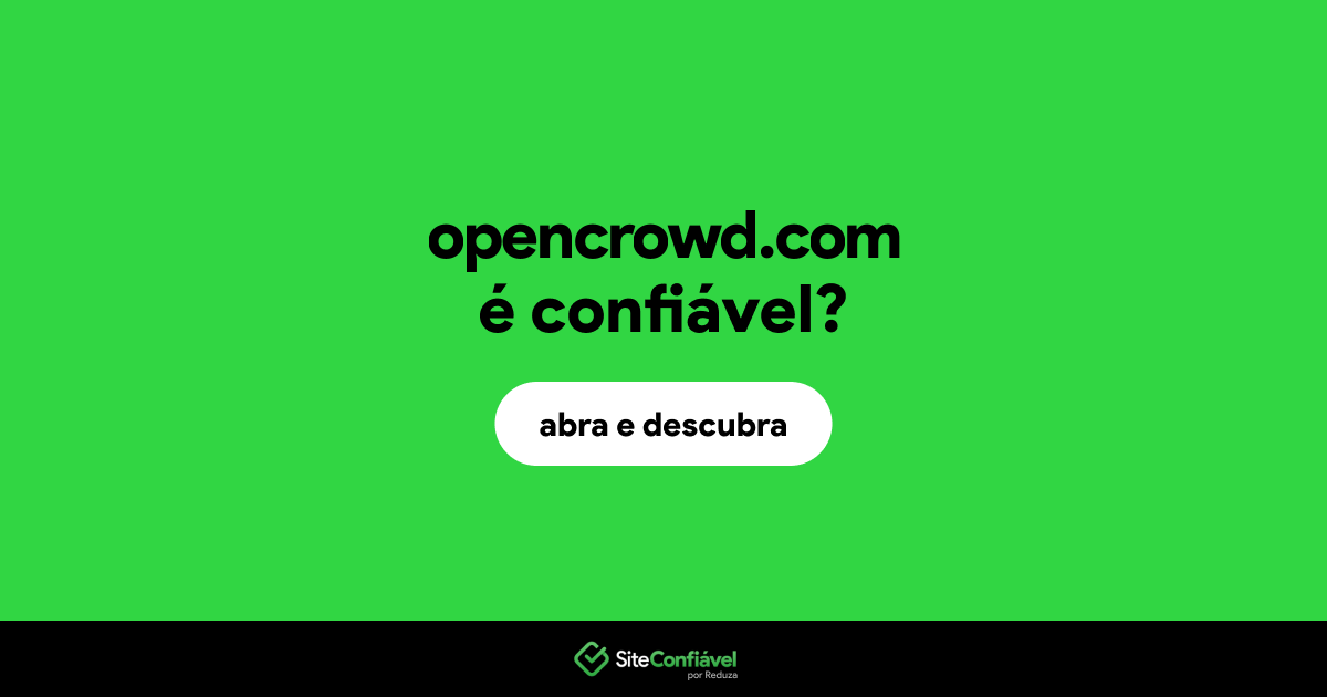O site opencrowd.com é confiável?