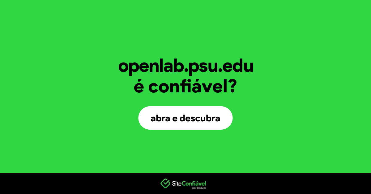 O site openlab.psu.edu é confiável?