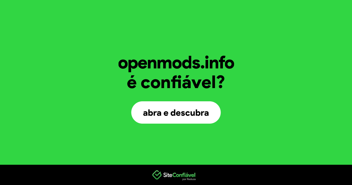 O site openmods.info é confiável?