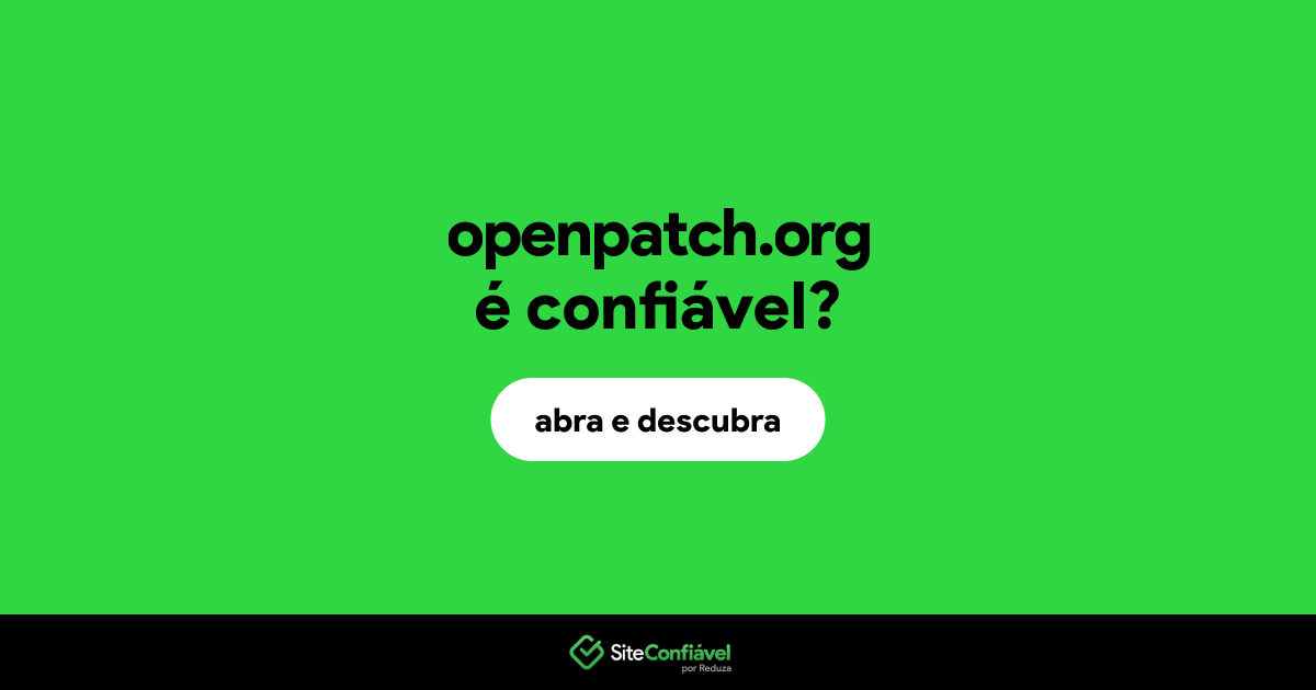 O site openpatch.org é confiável?