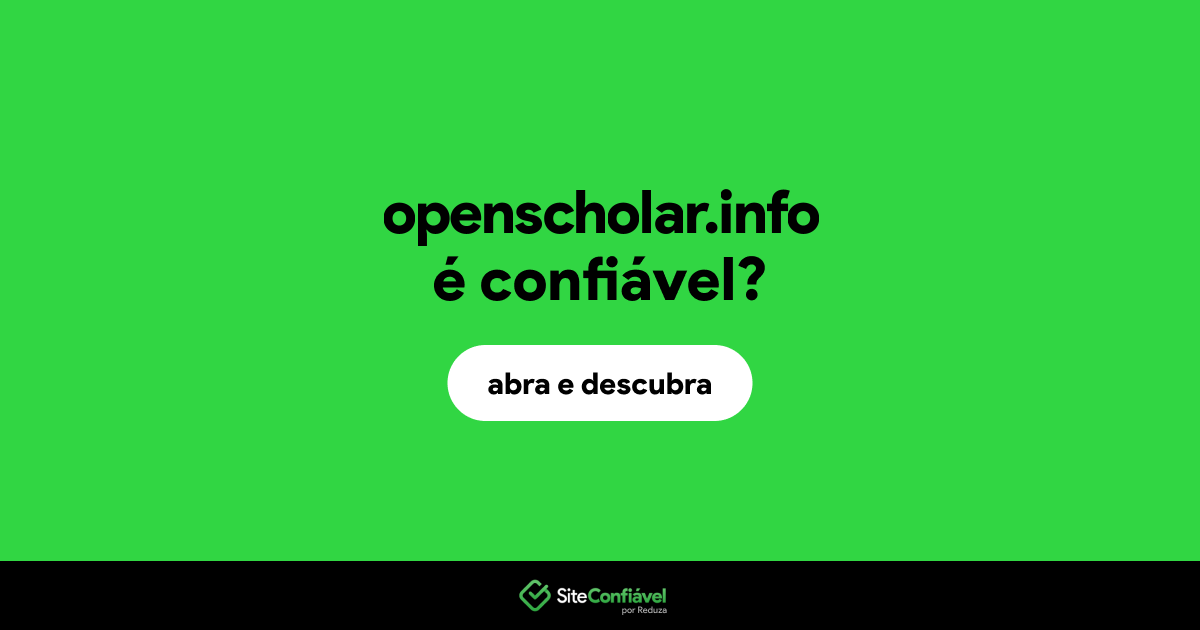 O site openscholar.info é confiável?