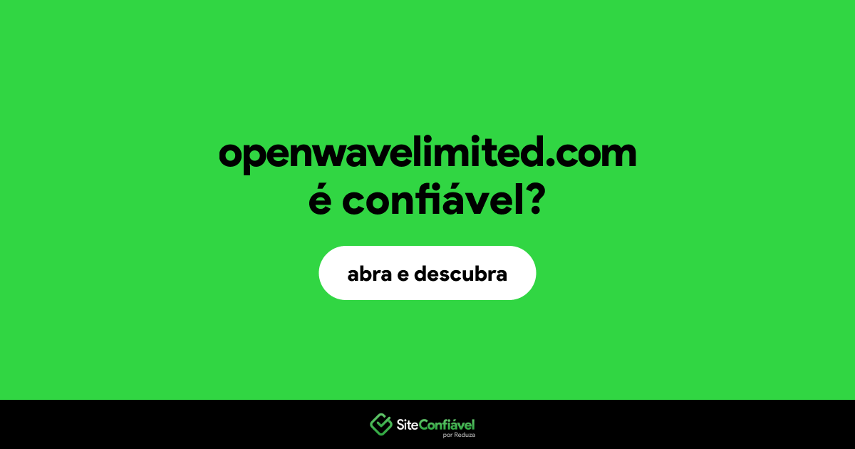 O site openwavelimited.com é confiável?