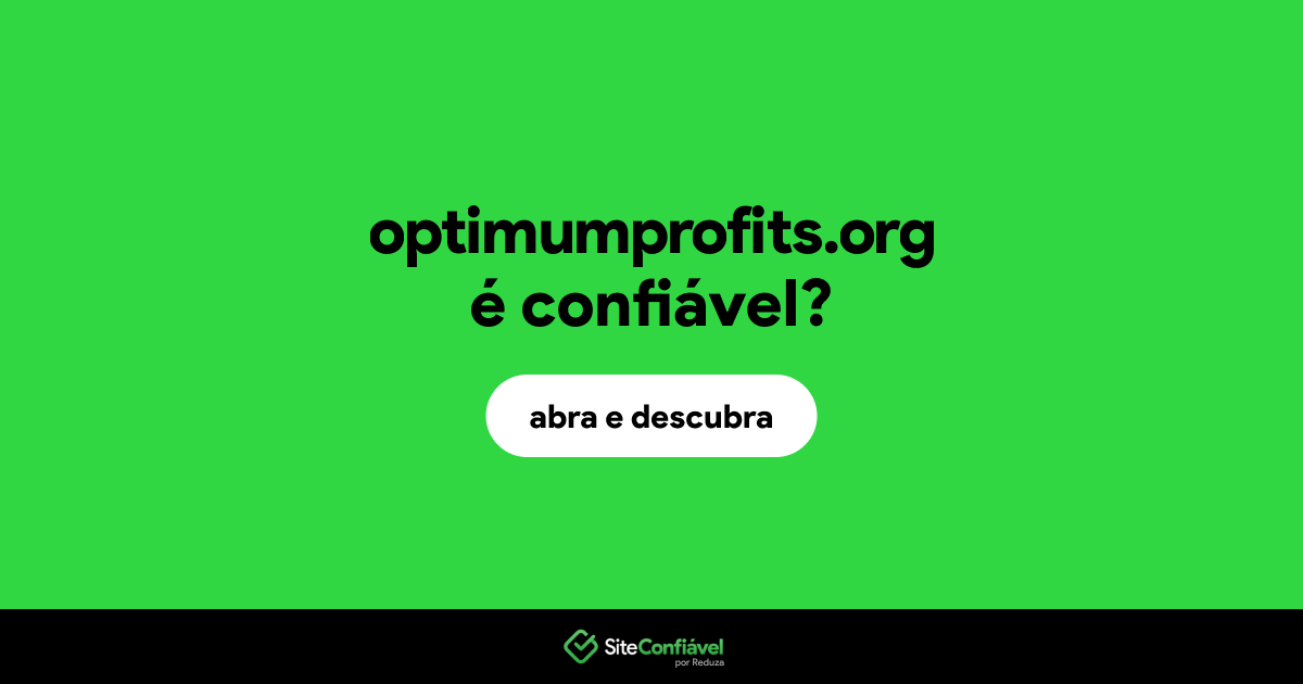 O site optimumprofits.org é confiável?