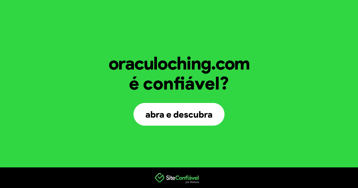 O site oraculoching.com é confiável?