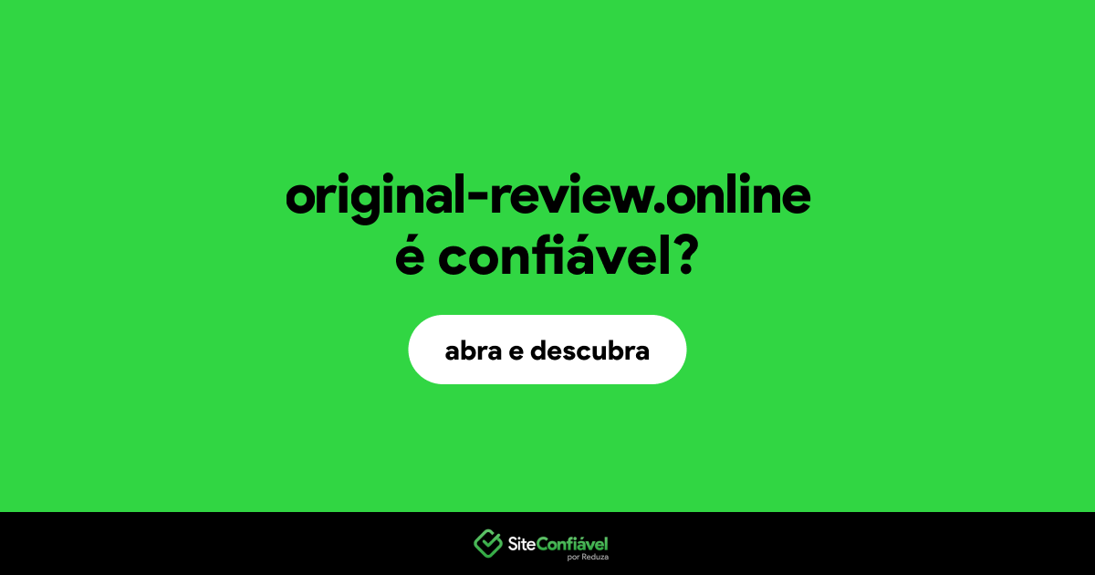 O site original-review.online é confiável?