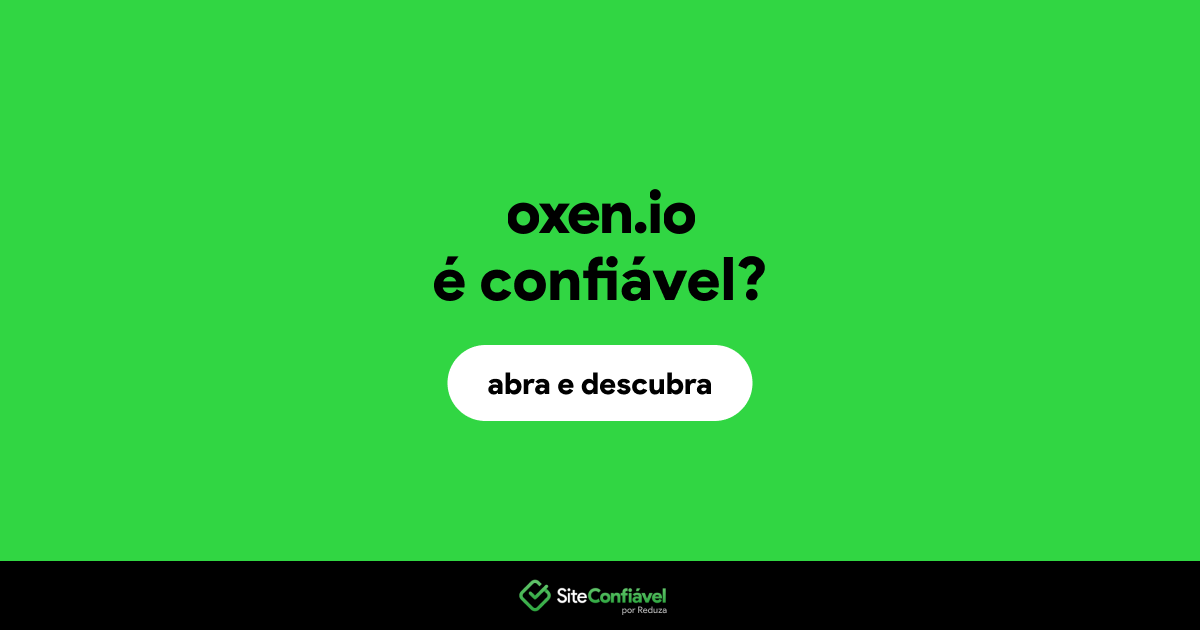 O site oxen.io é confiável?