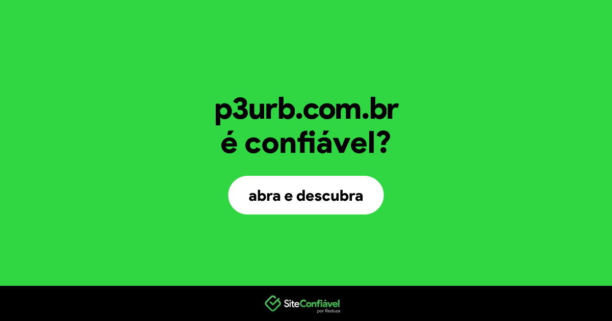 O site p3urb.com.br é confiável?