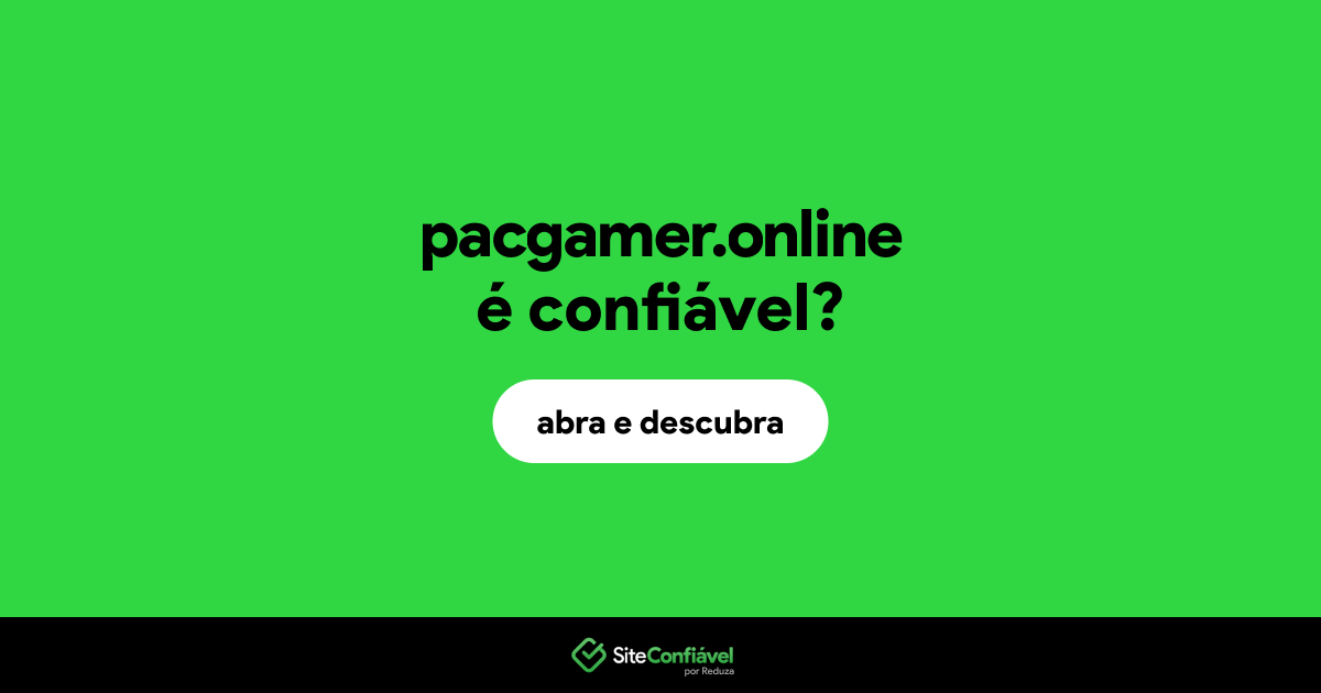 O site pacgamer.online é confiável?