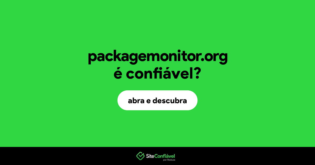 O site packagemonitor.org é confiável?