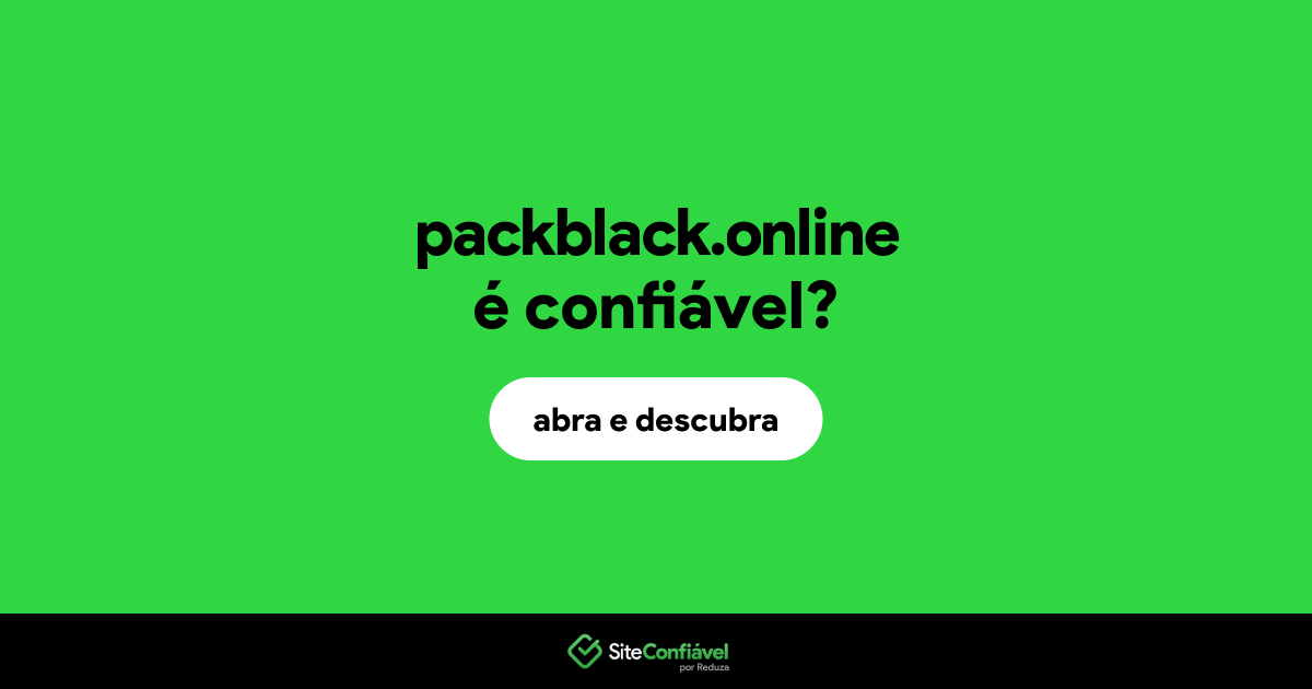 O site packblack.online é confiável?